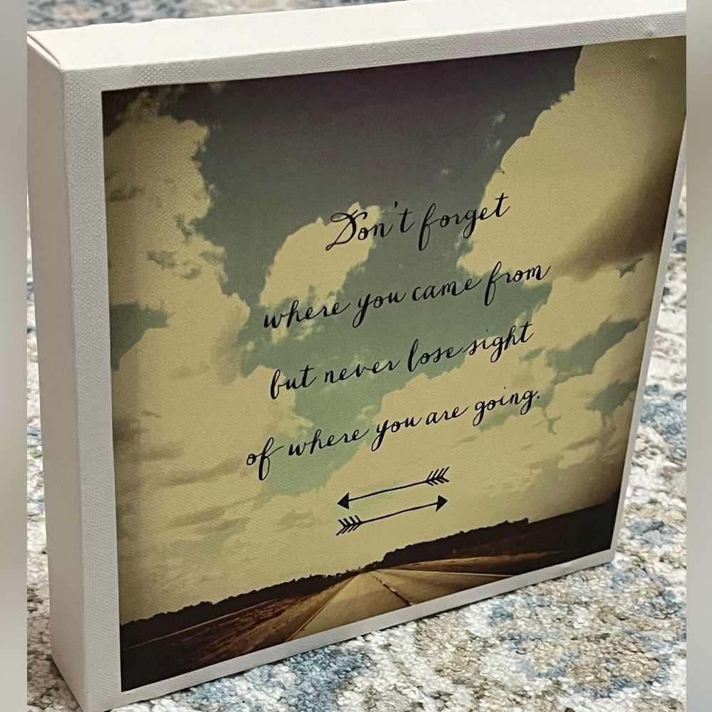 8x8 Louise Carey canvas sign. Excellent used condition. Perfect home decor 🏠